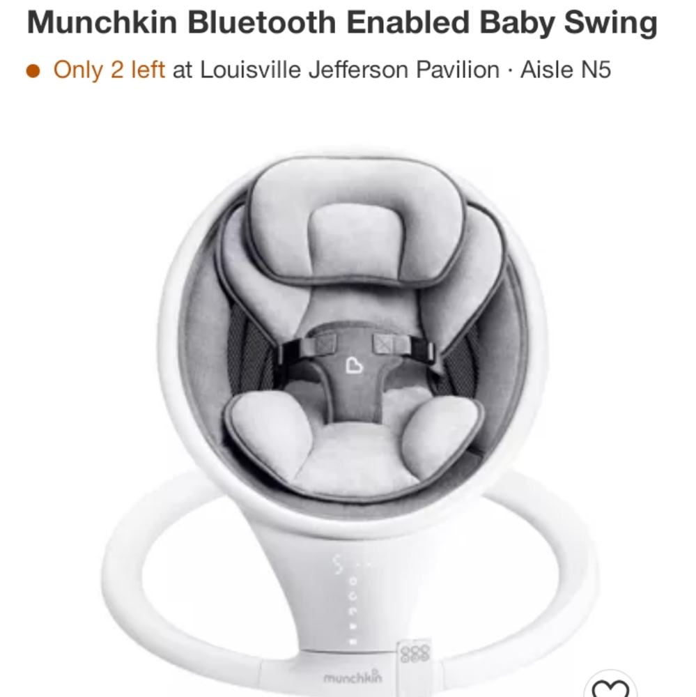 Munchkin Bluetooth Baby Swing